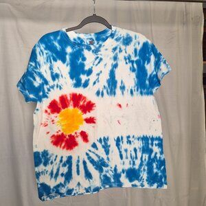 Colorado Tie Dye Hanes TShirt Unisex Size Large